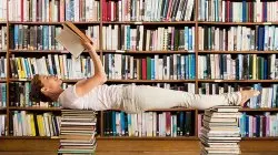 studying hard female student