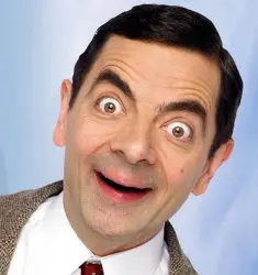 mr. bean excited