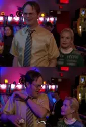 Angela scared Dwight