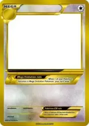 Pokemon Mega evolution card template