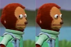 puppet Monkey looking away