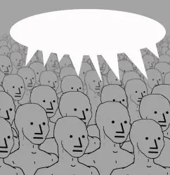 npc-crowd Meme Template