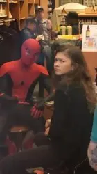 Tom Holland and Zendaya behind the scenes!
