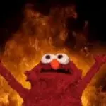 Elmo burn GIF Template