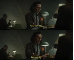 Yes, very sad. Anyway