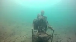 skeleton underwater