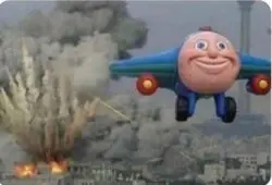 Flying Thomas the train