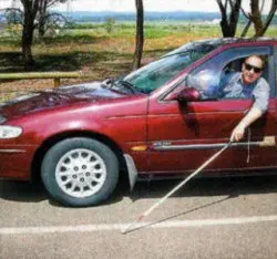 Blind Man Driving