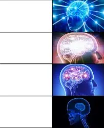 De-expanding brain 4 panels
