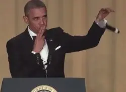 Obama mic drop