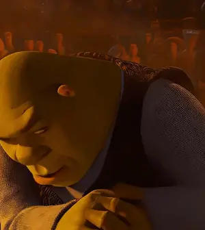 Shrek From The Animated Movie Shrek Is Looking At The Camera