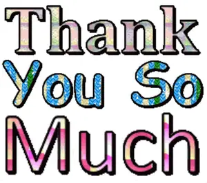 A Graphic That Says Thank You So Much