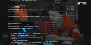 A Computer Screen With A Netflix Logo On The Bottom Right