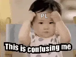 A Baby Is Making A Funny Face While Holding His Hands To His Head And Saying `` This Is Confusing Me '' .