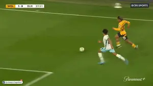 A Soccer Game Is Being Shown On Paramount +