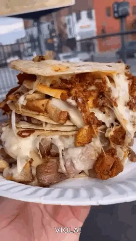 A Person Is Holding A Plate Of Food With A Sandwich On Top Of It .