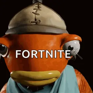A Fish Wearing A Hat And Scarf Says Fortnite