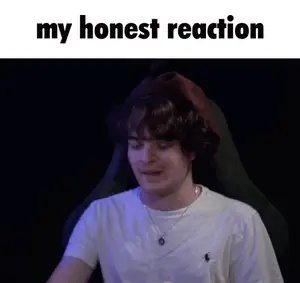 A Picture Of A Man With The Words " My Honest Reaction " On The Top