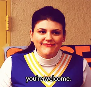 A Cheerleader Says You 'Re Welcome In A Classroom