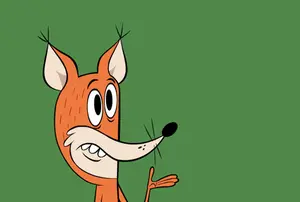 A Cartoon Of A Fox With The Words Very Funny Below It