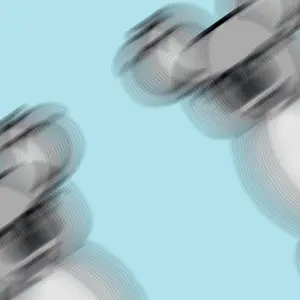 A Blurred Image Of A Blue Background With A Pattern Of Triangles .