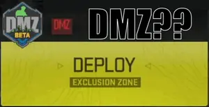 A Yellow Sign That Says Dmz Beta Deploy Exclusion Zone