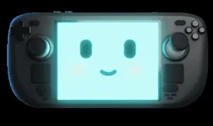 A Video Game Controller With A Smiley Face On It