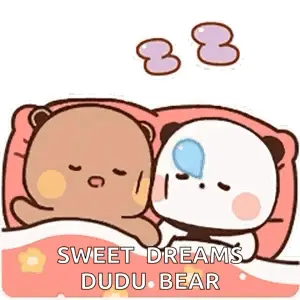 Two Teddy Bears Are Sleeping Next To Each Other In Bed .