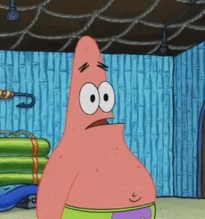 Patrick Star From Spongebob Squarepants Looks Shocked