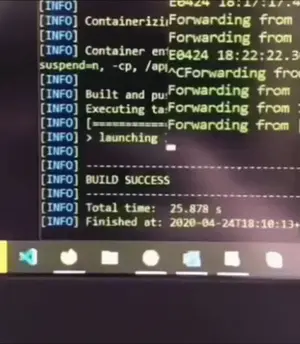 A Computer Screen Shows A Container Being Forwarded From Another Container