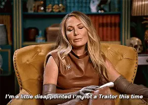 A Woman In A Leather Dress And Gloves Says I 'M A Little Disappointed I 'M Not A Traitor