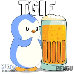 A Cartoon Of A Penguin Holding A Glass Of Beer With The Words This Glass Is Freedom Above It