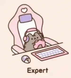 A Cartoon Cat Is Sitting In A Chair Playing A Video Game With Headphones On .