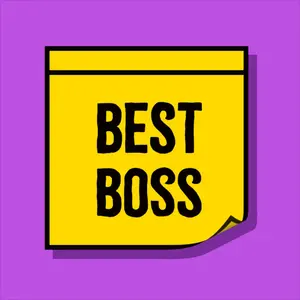 A Yellow Note That Says Best Boss On It