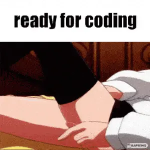 A Cartoon Of A Woman Laying On The Floor With The Words Ready For Coding