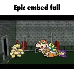 A Video Game Scene With The Words Epic Embed Fail At The Top
