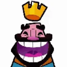 A Cartoon Of A King With A Crown On His Head And A Big Smile .