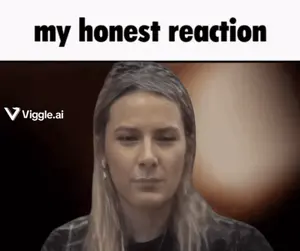 A Picture Of A Woman With The Words My Honest Reaction