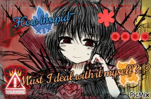 A Drawing Of A Girl With The Words Must I Deal With It Myself On It