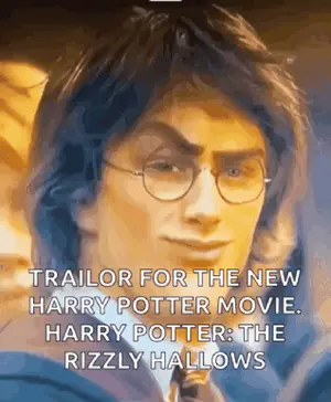 A Picture Of Harry Potter With The Caption " Trailor For The New Harry Potter Movie "