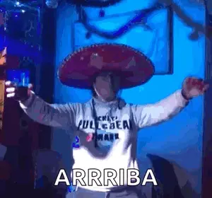A Person Wearing A Sombrero And A Shirt That Says ' Abercrombie & Fitch '