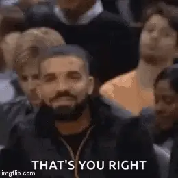 A Man With A Beard Is Sitting In A Crowd Of People With The Words `` That 'S You Right '' .