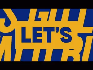 A Yellow Sign That Says Buffa In White Letters