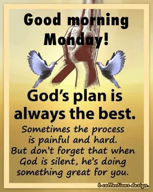 A Poster That Says Good Morning Monday