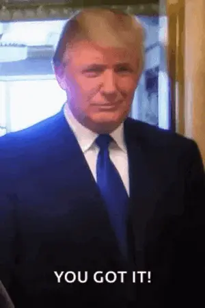 Donald Trump Is Wearing A Suit And Tie And Says You Got It