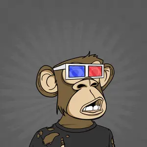 A Cartoon Of A Monkey Wearing 3D Glasses With An Explosion Coming Out Of His Head And The Words Lind Blown Below Him