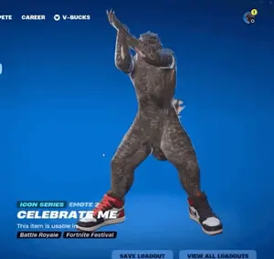 A Statue Of A Man Is Dancing In A Video Game Called Fortnite