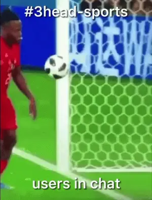 A Soccer Player Is Kicking A Soccer Ball Into A Goal With A Caption That Says # 3Head-Sports Users In Chat
