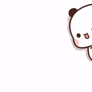 A Cartoon Panda Bear With A Big Smile On Its Face .