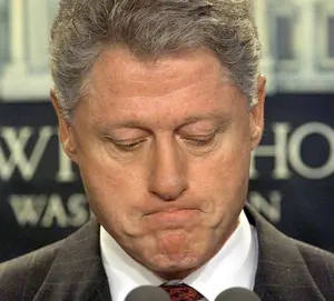 Sad Bill Clinton